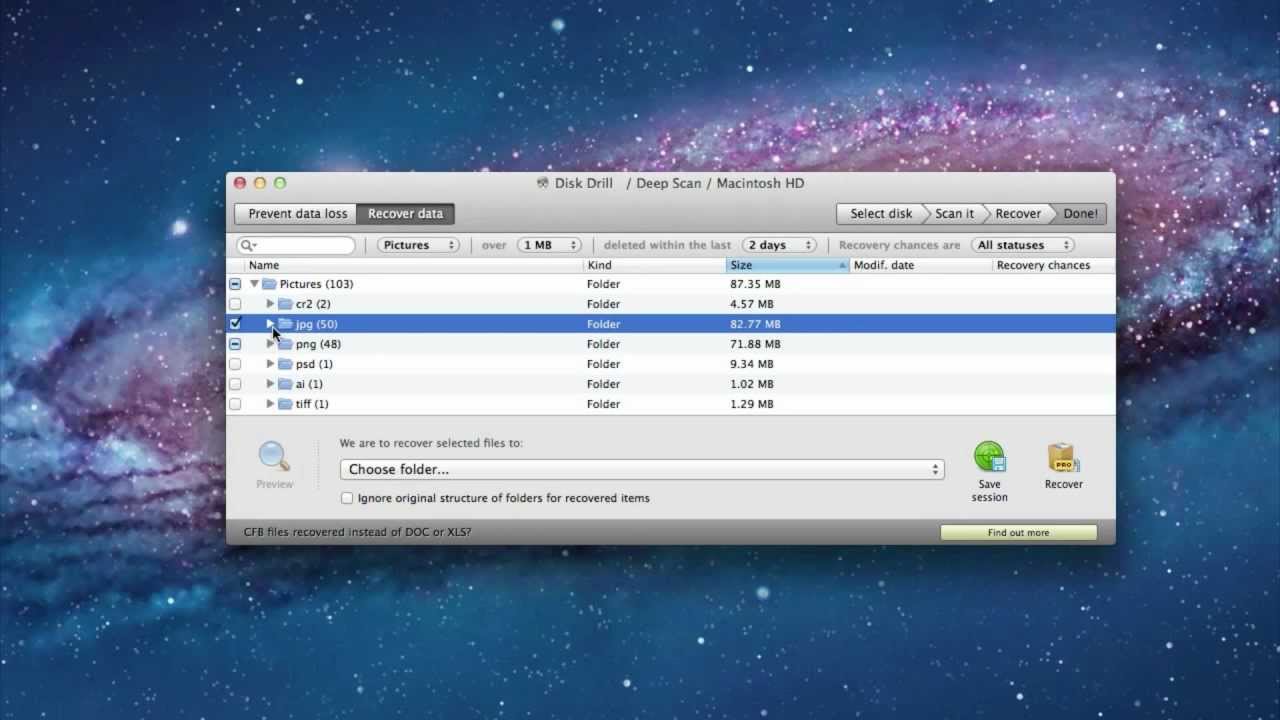 Data recovery software for mac
